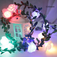 Raya Hoa Hồng Hoa Đèn LED Dây Đèn Hình Sáng Tạo Ánh Sáng Mềm Mại Nhấp Nháy Miễn Phí Powered Trang Trí Cổ Tích Ánh Sáng