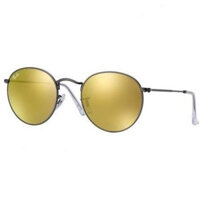 RayBan đích thực RB3447 Unisex tròn màu vàng kim loại 64 Kính mùa hè