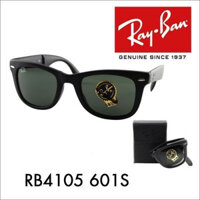 Ray/Ban WAYFARER gấp gọn rb4105 601S màu đen mờ xanh lá cây