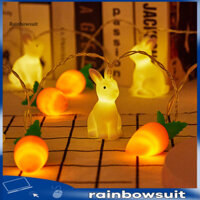 [Rb] Đèn dây Phục Sinh Trang Trí Chống Nước Đáng Yêu Ngày Lễ Tạ Ơn Thỏ Cà Rốt LED Đèn Cổ Tích Cho Lò Sưởi