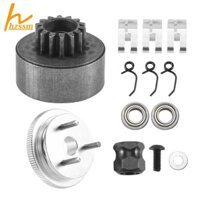Rc Ly Hợp Chuông 14T Gear Mang Ly Hợp Giày Lò Xo Nón & Đai Ốc Bánh Đà Lắp Ráp Cho 1 / 8 RC Model Nitro Xe