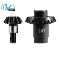 Rc Xe Nâng Cấp Hợp Kim Thép Overdrive Xoắn Ốc Trục Bộ Bánh Răng Bộ Cho 1 / 24 RC Crawler FMS FCX24 FCX18 RC Xe Nâng Cấp Phần 12T / 24T