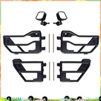 Rc Xe Ống Nhựa Cửa & Gương Chiếu Hậu Cho 1: 10 RC Xe Bánh Xích Xe Trục SCX10 90046 Cho Xe Jeep Wrangler Vỏ Cứng