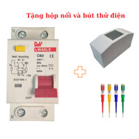 RCBO 63A chống giật thế hệ mới - RCBO chống giật , dòng rò , quá tải- Hàng LW - C63