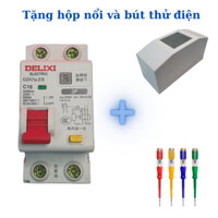 Rcbo Át chống giật dòng rò Delixi C63 C40 C32 C25 C16 - Dòng 2P - Át tổng gia đình