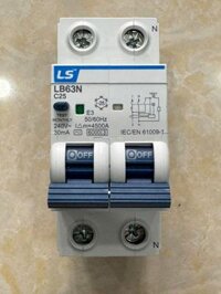RCBO LS 2P 25A 6KA 30mA ( LB63N )