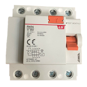 RCCB (chống rò điện) RKN3P+N-25A, 10KA
