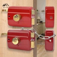 Rctlb  1 Bộ Khóa Gia Đình Cổ Sắt Khóa Bảo Hiểm Khóa Cửa Khóa Thiết Bị Chống Trộm Có Chìa Khóa Trái / Phải Mở Có Cạnh Bán