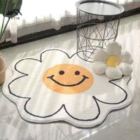 Rctlb  Thảm tròn hoạt hình, Cashmere giả, Thảm trải sàn Sofa phòng khách dày dặn, Thảm trải sàn phòng ngủ, Chăn tròn đang được bán