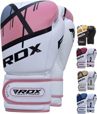 RDX Boxing Gloves for Training Muay Thai Maya Hide Leather Mitts for Fighting, Kickboxing, Sparring EGO Gloves for Punch Bag, Focus Pads, Thai Pad,...