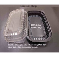 RẺ 1 THÙNG Hộp Nhựa HT17  Chính Hãng JADE-BOX Dùng 1 Lần Đựng Cơm,Bánh,Trái Cây có kèm nắp Hàng SẠCH, Chính Hãng
