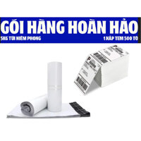 [RẺ] 5KG TÚI NIÊM PHONG TRẮNG SỨ CAO CẤP +1 XẤP 500 TỜ TEM GIẤY IN NHIỆT A6