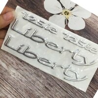 [RẺ BẤT NGỜ] Trọn bộ tem chữ LIBERTY 125 ie nổi dán xe máy siêu rẻ đẹp A129