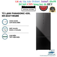 Rẻ CH  Tủ lạnh Panasonic Ngăn đông mềm diệt khuẩn 420L NR-BX471WGM9 - Mặt gương