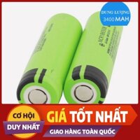 (RẺ-CHẤT) Hộp 2 viên Pin sạc 3.7v 18650 3400mAh Panasonic Cho Box Sạc Dự Phòng, Đèn Pin