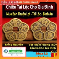 RẺ Combo 2 miếng PHÙ VƯỢNG TÀI  PHÙ HỒ LY ý nghĩa phong thủy dán điện thoại , laptop đẹp lung linh - Đồng xu hoa mai