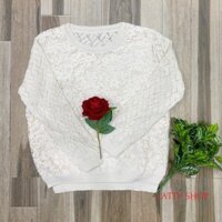 [Rẻ đẹp] Áo len nữ màu kem thời trang duyên dáng lịch sự cho bạn gái mùa cuối năm
