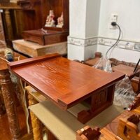 RẺ ĐẸP- Bàn thờ treo kệ thờ gỗ sồi size 60cm có chân liền hàng đẹp