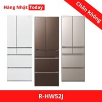 RẺ HƠN 500k/ Tủ lạnh Nhật Hitachi R-HW52J-XW - XN có hút chân không và đá rơi, hàng Nhật chính hãng