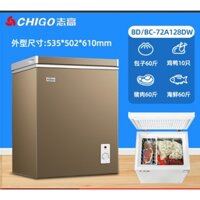 (Rẻ hơn giá sỉ)TỦ ĐÔNG 60L MINI CHIGO CHÍNH HÃNG, Tủ lạnh đông trữ sữa ,thực phẩm, Siết kiệm điện