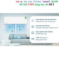 Rẻ Máy lạnh Midea Inverter 1 HP MSAGA-10CRDN8 2023 - THÁI LAN