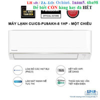 Rẻ [MỚI 2024] Máy lạnh/ Điều hòa Panasonic Inverter CU/CS-PU9AKH-8