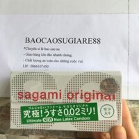 [RẺ NHẤT] Bao cao su sagami 0.02 hộp 12 cái