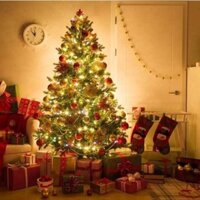 [RẺ NHẤT] Cây Thông Noel 1M8 Trang Trí Giáng Sinh Cho Nhà Cửa, Phòng Khách, Phòng Ngủ Có Kèm Phụ Kiện