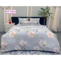 (RẺ NHẤT) Chính hãng THẮNG LỢI - Bộ Drap ga gối 5 món CÓ CHĂN Tencel lụa cao cấp Super Win DC07