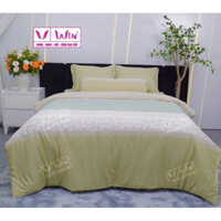 (RẺ NHẤT) Chính hãng THẮNG LỢI - Bộ Drap Chăn Ga Gối Tencel cao cấp Super Win ko nhăn D11