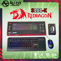 [RẺ NHẤT] Combo Bàn Phím + Chuột Gaming Giả Cơ LED RGP Redragon S101-K - Bảo hành 12 Tháng