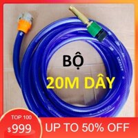 [RẺ NHẤT] Đầu vòi xịt tăng áp mini, 20m dây phun nước rửa xe, tưới cây tăng áp đa năng [GIÁ TỐT]