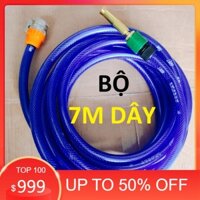 [RẺ NHẤT] Đầu vòi xịt tăng áp mini, 7m dây phun nước rửa xe, tưới cây tăng áp đa năng [GIÁ TỐT]