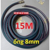 [RẺ NHẤT] Dây hơi cao su bố vải 7m, made in Korea, lỗ 8mm, kèm bộ đầu nối nhanh cao cấp (SS1983) (SS6704) [GIÁ TỐT]