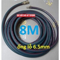[RẺ NHẤT] Dây hơi cao su bố hàn quốc, made in Korea, lỗ 6.5mm, kèm bộ đầu nối nhanh cao cấp.