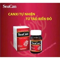 [RẺ NHẤT SHOPEE] Combo 3 hộp Canxi SeaCan D3 bổ sung Canxi tự nhiên từ Tảo biển đỏ - Hộp 60 viên, sản phẩm của Tranphaco