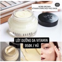 (RẺ NHẤT SHOPEE) (Full 50ml) Kem lót dưỡng da che phủ lỗ chân lông cho lớp nền siêu căng mịn kem lót Bobbi Brown vitamin