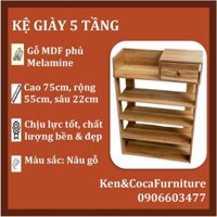 [RẺ NHẤT SHOPEE - GIÁ HỦY DIỆT] kệ đựng giày gỗ cao cấp - kệ gỗ 5 tầng để giày giá tốt