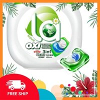 RẺ NHẤT viên giặt xả LA oxi 40 viên chiết chính hãng