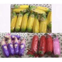 [RẺ PHÁ GIÁ]Squishy PUNIMARU chuối hàng đế cực hiếm mới tinh full keycharm,tag