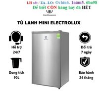 Rẻ Tủ Lạnh Mini gia đình chính hãng- Tủ lạnh có ngăn đông trữ sữa, làm đá tiện lợi - Thương hiệu Electrolux dung tích