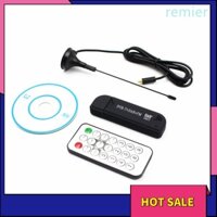 Re usb2.0 fm dab dvb-t rtl2832u r820t2 rtl-sdr sdr dongle stick digital tv tuner bộ thu hồng ngoại từ xa với antenna