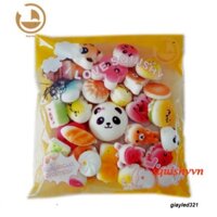 [RẺ VÔ ĐỊCH] 30 móc khóa squishy dẻo hình thái ngẫu nhiên