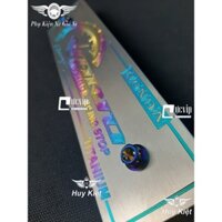 [Rẻ Vô Địch] - (3643) - Bảng Tên Xe Vario Titan (Mẫu Titan Điện Phân) Kèm 2 Ốc Vương Miện