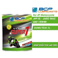 [Rẻ Vô Địch] - 3919 Nhớt Xe Máy Cho Xe Số BCP 15W40 Lon 1 Lít Thơm Mùi Dâu