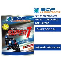 [Rẻ Vô Địch] - 3920 Nhớt Xe Số BCP 15W40 Thơm Mùi Dâu Lon 0.8Lít Nhập Khẩu Thái Lan