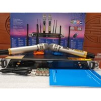 [Rẻ vô địch] [Ảnh thật] Micro karaoke không dây S.H.U.R.E UGX21 4 anten râu, hàng đẹp loại 1, có tự ngắt