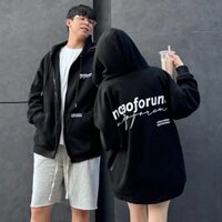[RẺ VÔ ĐỊCH] Áo Hoodie Zip in chữ ký Amadus Local Brand, Áo Khoác Nỉ Unisex Kéo Khóa In chữ ký