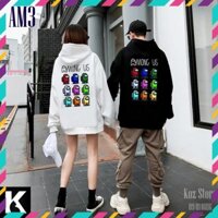 RẺ VÔ ĐỊCH- Áo HoodieGAME AMONG AM3 UNISEX nỉ bông Nam Nữ Có Mũ  Form Rộng Ulzzang ( có ảnh thật )