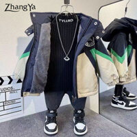 [Rẻ Vô Địch] Áo Phao Lót Lông Trẻ Em Quảng Châu Cao Cấp, Áo Jacket Lót Lông Trẻ Em QCCC Siêu Nhẹ Giữ Ấm Vượt Trội